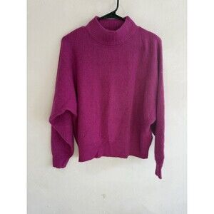 Close Knit Women’s Lambswool Mohair Sweater Vintage Long Sleeve Large L Pink